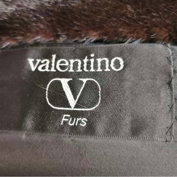 Beautiful Valentino Vintage Ladies Full Length Black Mink Fur Coat Size Large - Picture 14 of 16